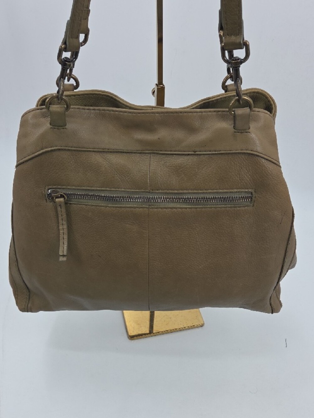 Olive Leather Shoulder Bag American Leather Co. - Picture 6 of 16